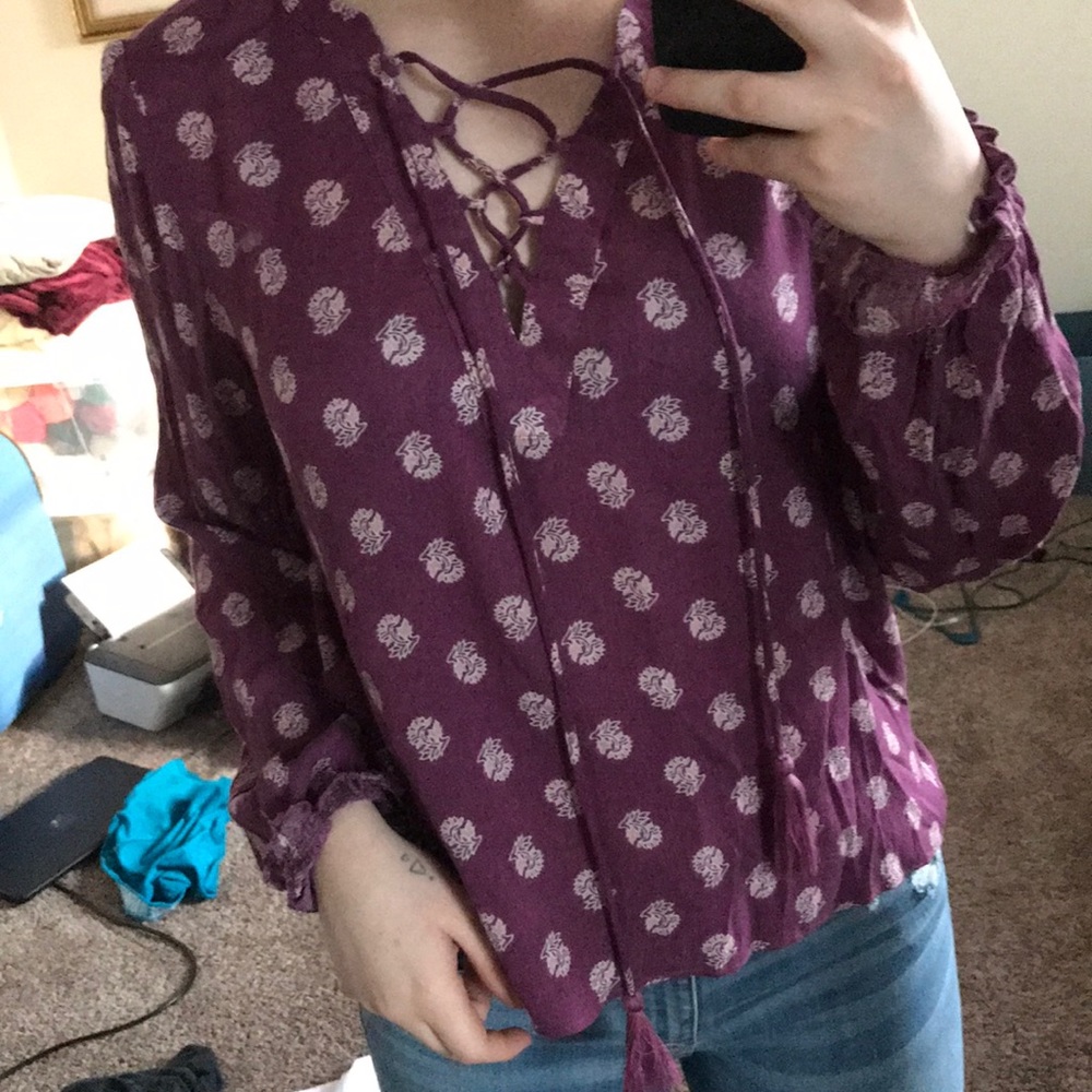 criss cross blouse